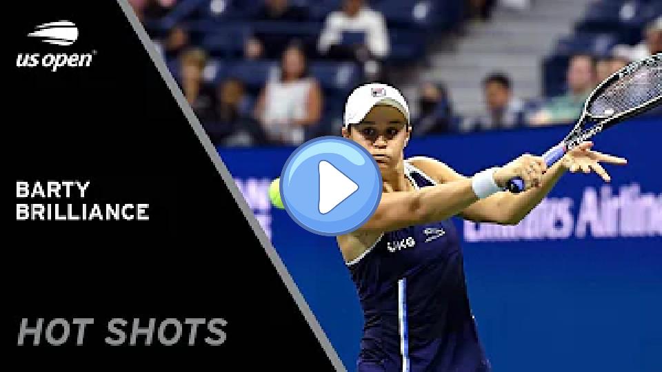Play video: Ashleigh Barty's Brilliant Cross-Court Slice! | 2021 US Open Video thumb: Ashleigh Barty's Brilliant Cross-Court Slice! | 2021 US Open