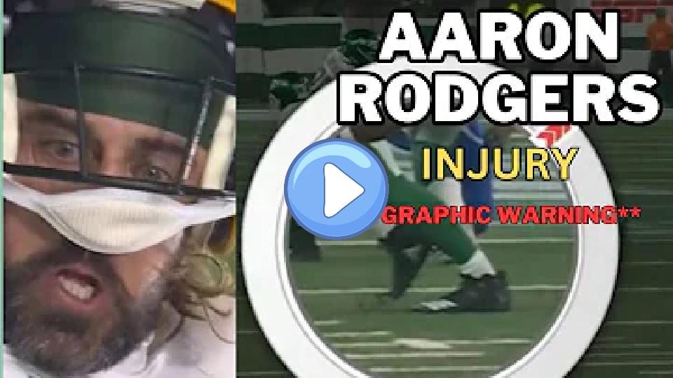 Video thumb: 🚨 Aaron Rodgers' Season-Ending Injury 😱 (Slow Motion Footage) 🚨