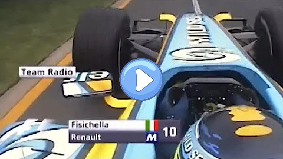 Video thumb: Fisichella, you are 2 seconds slower than Fernando; Schumacher crashes out | 2006 Australian GP - HD