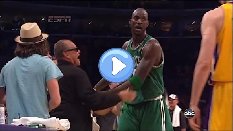 Video thumb: Kevin Garnett Nearly Injured Jack Nicholson