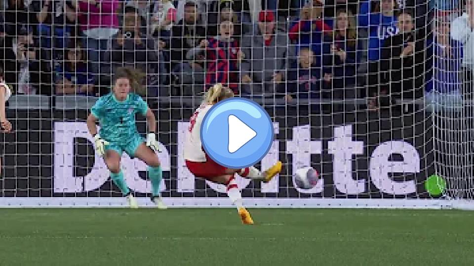 Video thumb: Adriana Leon Penalty Goal | USWNT vs. Canada | 2024 SheBelieves Cup Final | April 9, 2024