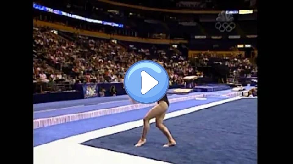 Video thumb: Terin Humphrey - Floor Exercise - 2004 U.S. Gymnastics Championships - Women's - Day 1