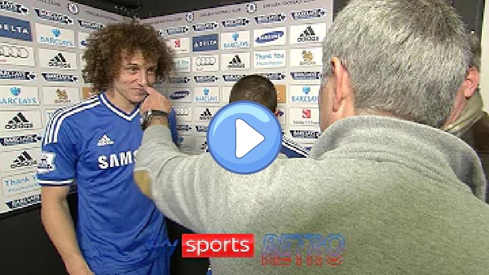 Play video: Jose Mourinho accuses David Luiz of getting suspended on purpose so he can go on holiday. Video thumb: Jose Mourinho accuses David Luiz of getting suspended on purpose so he can go on holiday.