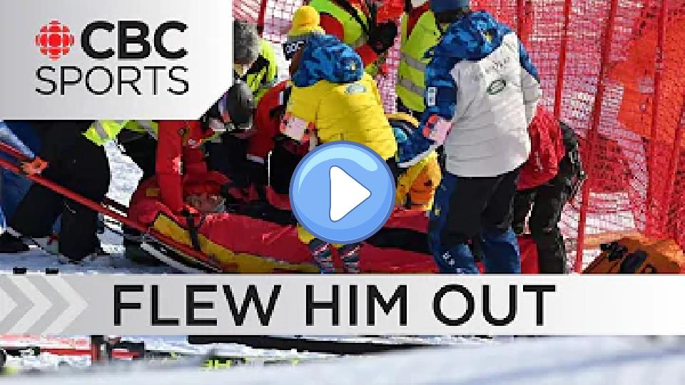 Video thumb: American alpine skier Tommy Ford airlifted after severe crash in Adelboden | CBC Sports