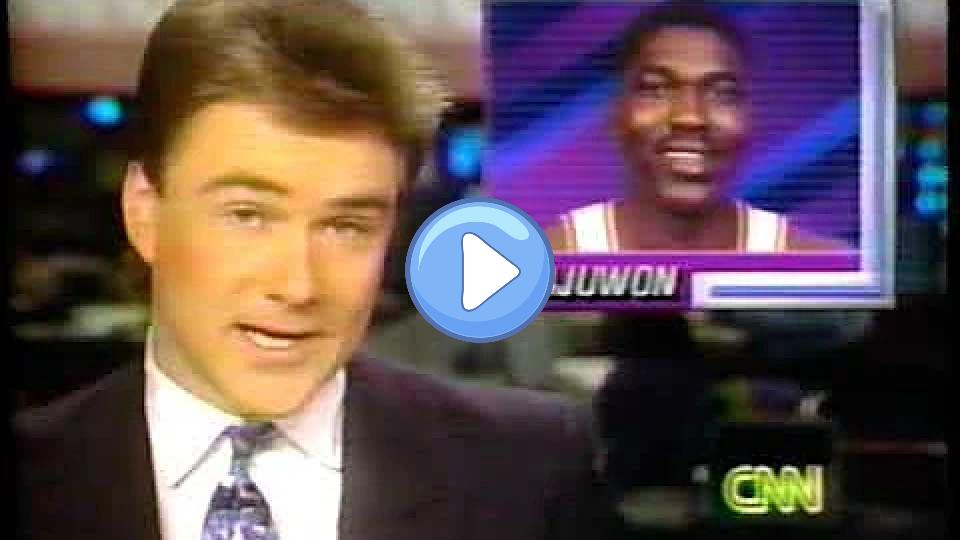 Video thumb: Hakeem Olajuwon CNN 1991 Back From Injury Highlights & Interview #Rockets #Clippers #Viral #NBA #VHS