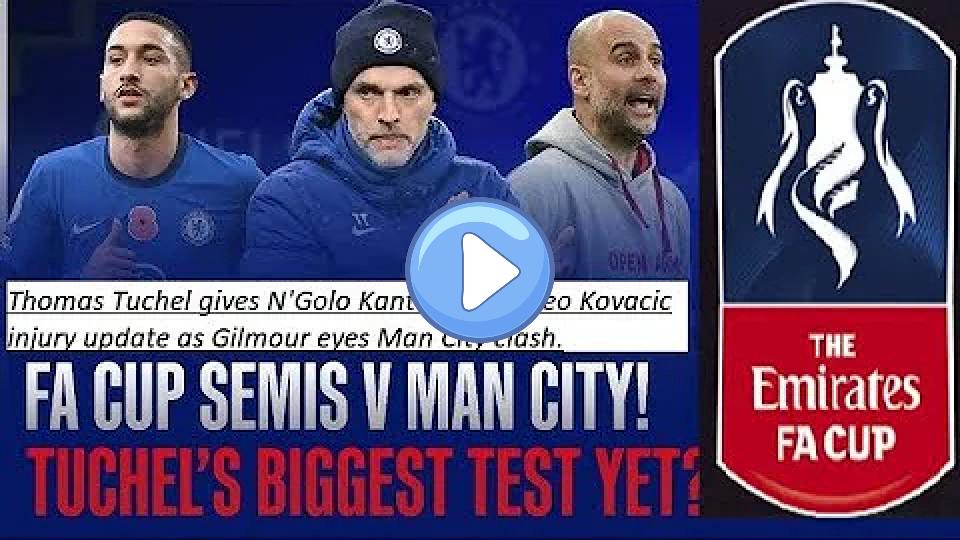 Video thumb: Thomas Tuchel provides N'Golo Kante and Mateo Kovacic injury updates as Gilmour eyes Man City clash.