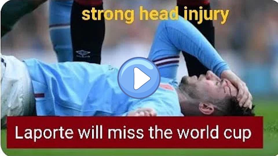 Video thumb: Aymeric Laporte's head injury vs Brentford 😡😔