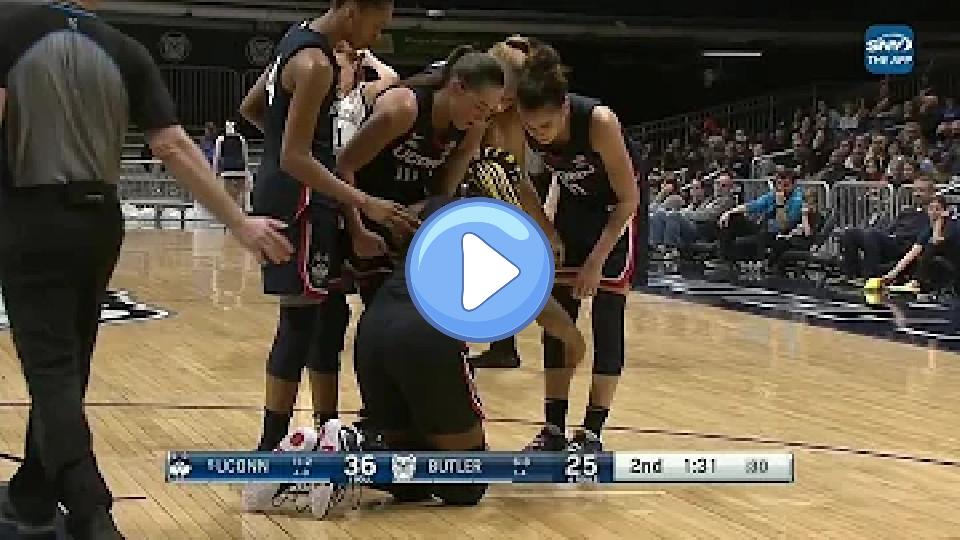 Play video: Edwards Taken Out Going for Ball, Refs Rule Incidental Contact | #5 UConn Huskies Women's Basketball Video thumb: Edwards Taken Out Going for Ball, Refs Rule Incidental Contact | #5 UConn Huskies Women's Basketball