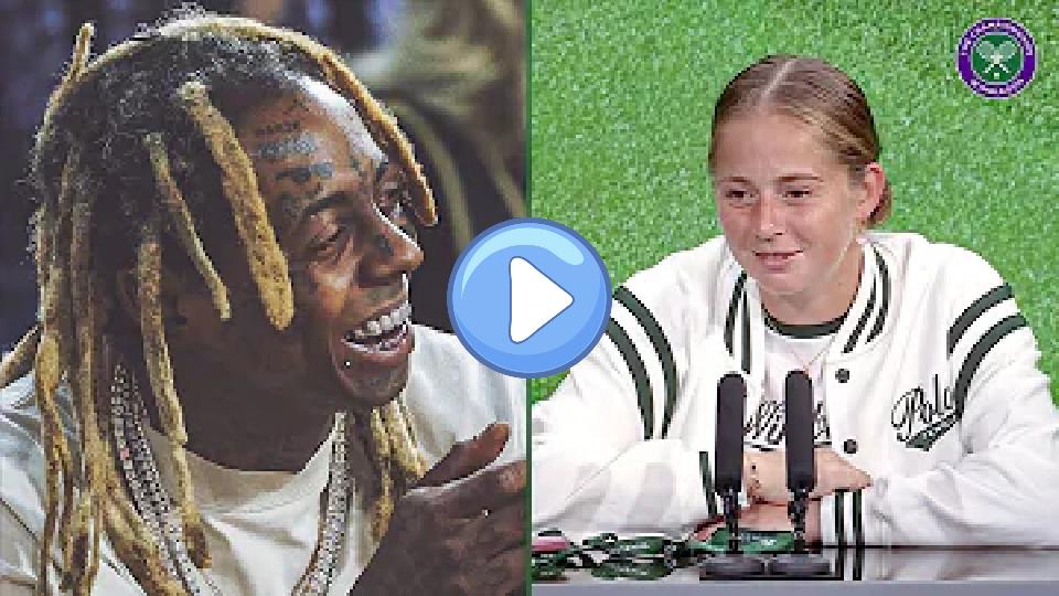 Video thumb: What did Lil Wayne say to her? | Jelena Ostapenko | Quarterfinal Press Conference | Wimbledon 2024