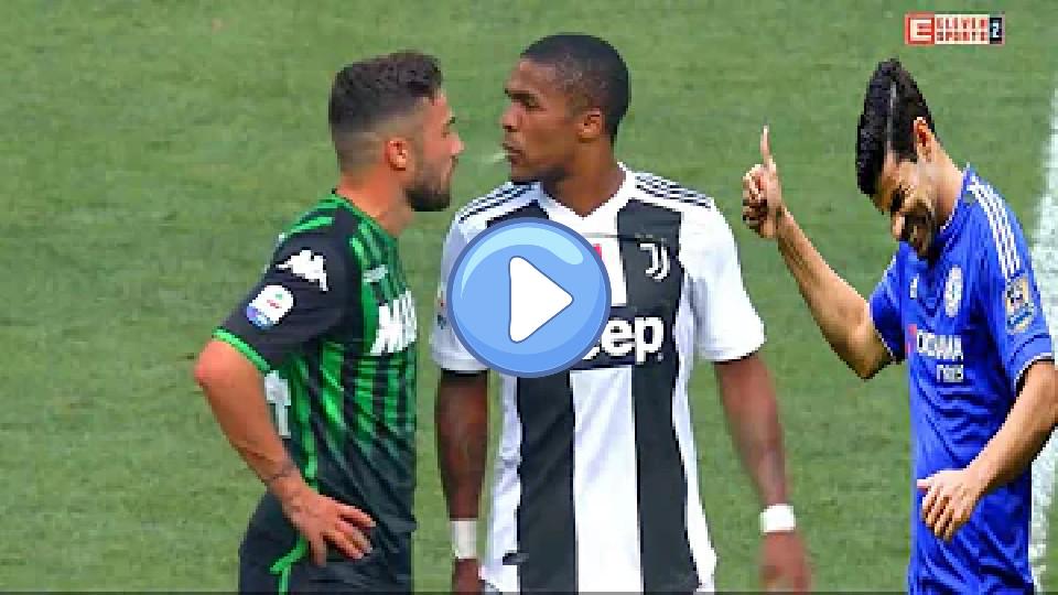 Video thumb: Douglas Costa spits in the face of Sassuolo player - full story