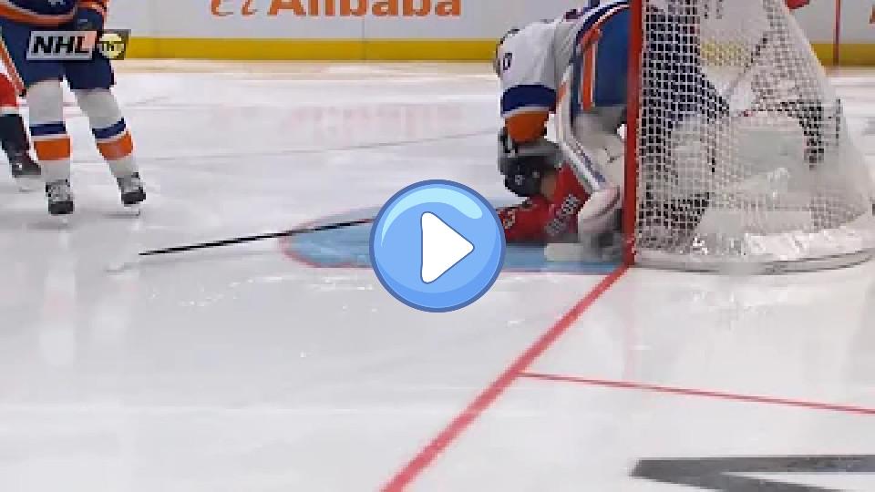 Video thumb: Tom Wilson Crashes into Semyon Varlamov